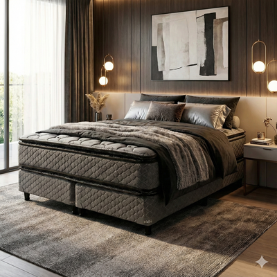 SOMMIER Y COLCHON PIERO REGNO DOBLE PILLOW TOP 200x180