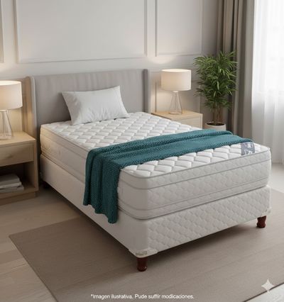 SOMMIER Y COLCHON PIERO MEDITARE EUROPILLOW 190x80