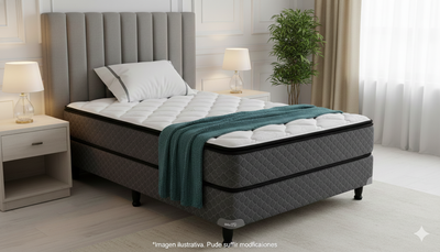 SOMMIER Y COLCHON PIERO NAMASTE DOBLE PILLOW TOP 190x100