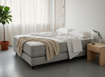 SOMMIER Y COLCHON PIERO MONTREAUX II 190x140 + 2 Almohadas de regalo