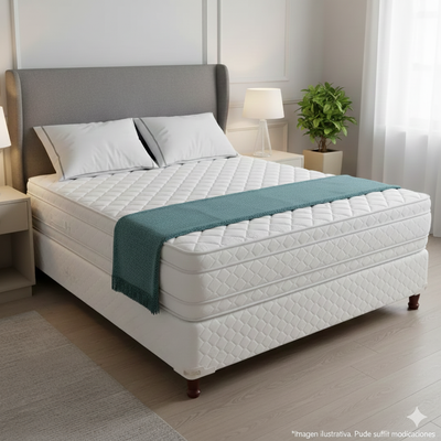 SOMMIER Y COLCHON PIERO MEDITARE EUROPILLOW 190x140