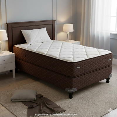 SOMMIER Y COLCHON PIERO NIRVANA 190x80 + 1 Almohada de regalo