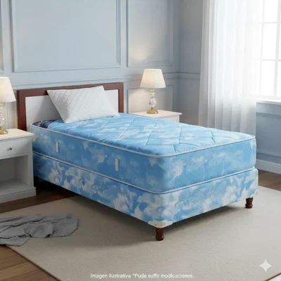 SOMMIER Y COLCHON PIERO BODY MATELASSE 190x90