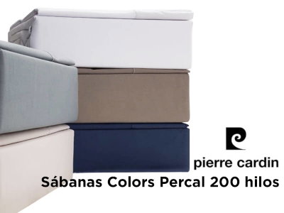 JUEGO DE SABANAS PIERRE CARDIN 200 HILOS TWING PARA 1 PLAZA O PLAZA Y MEDIA