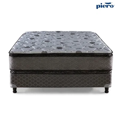 SOMMIER Y COLCHON PIERO REGNO DOBLE PILLOW TOP 190x140