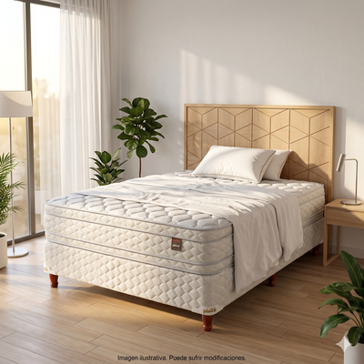 SOMMIER Y COLCHON PIERO MEDITARE EUROPILLOW 190x80