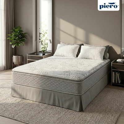 COLCHON PIERO MONTREAUX DOBLE PILLOW TOP 200x180 + 2 Almohadas de regalo