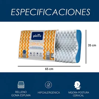 ALMOHADA PIERO CERVICAL 65x35