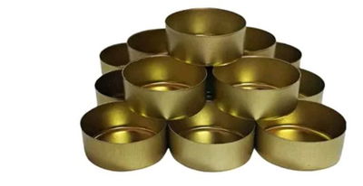 1000 chapitas doradas para velas de noche