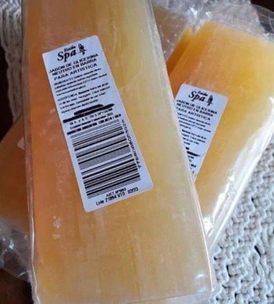 Barra de glicerina jabon neutro ambar 1 KG