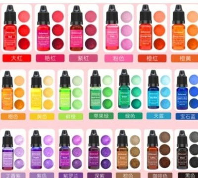 Caja 20 colorantes liquidos para VELAS