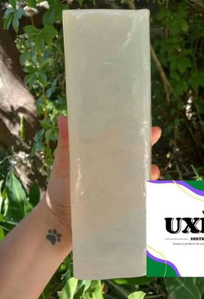 Barra de glicerina jabon vegana CRISTAL GLASS