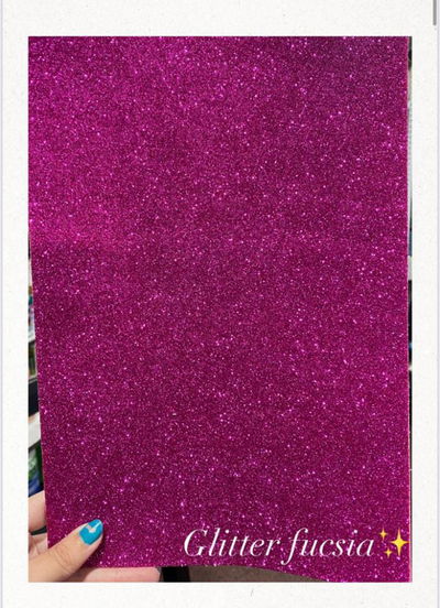 GOMA EVA BRILLOS  •fucsia