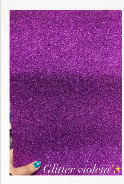 GOMA EVA BRILLOS violeta
