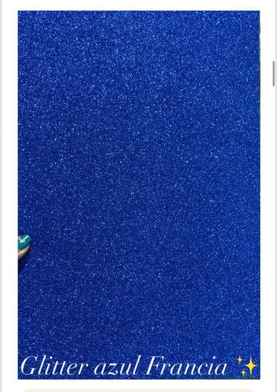 GOMA EVA BRILLOS •azul Francia