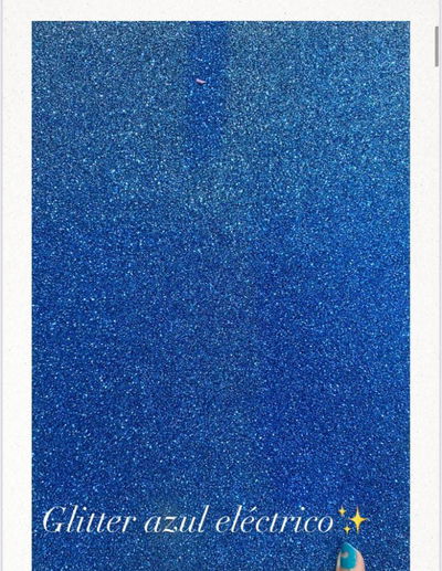 GOMA EVA BRILLOS azul eléctrico