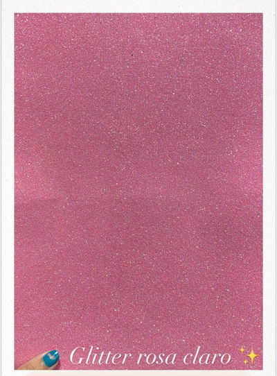 GOMA EVA BRILLOS rosa claro