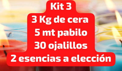 Kit 3 para hacer velas  