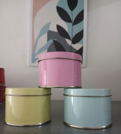 Pack x3 latas pasteles para velas