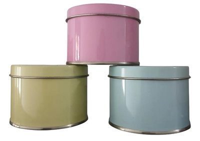 Pack 10 latas lisas colores pasteles