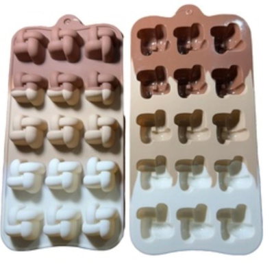 Molde bombones nudos