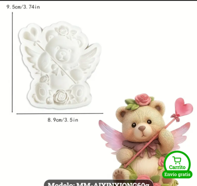 MOLDE OSITO SAN VALENTIN