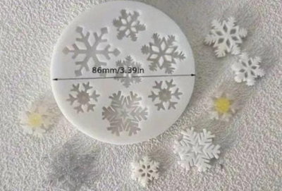 Molde copos de nieve