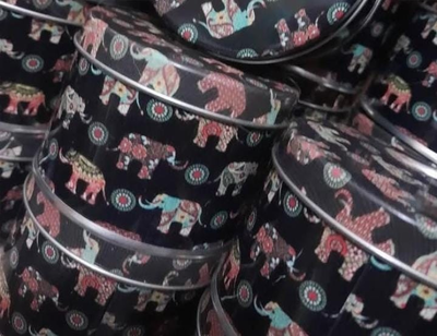 Lata envase para velas Elefantes 