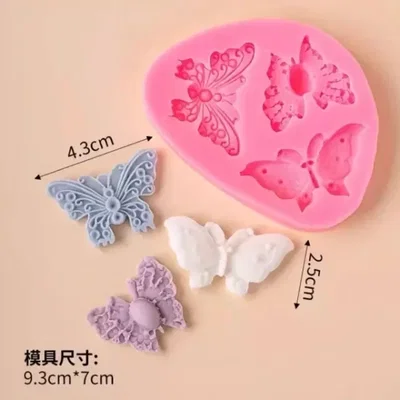 Molde silicona mini mariposas