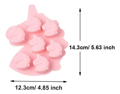 Molde silicona unicornios