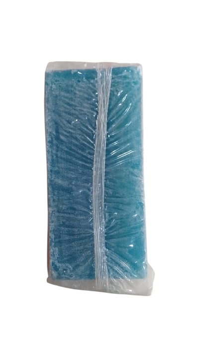 Jabon en barra glicerina color celeste