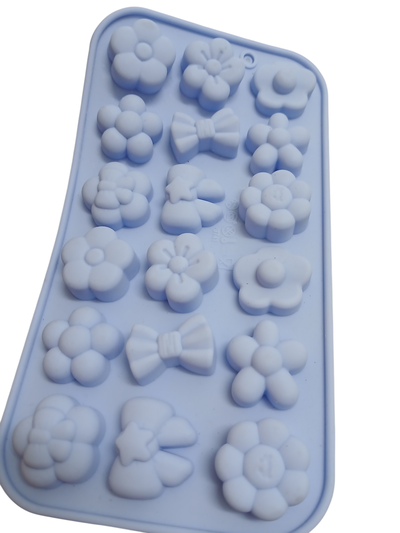 Molde silicona flores para bombones aromáticos 