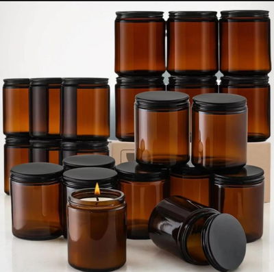 36 FRASCOS DE VIDRIO CON TAPA A ROSCA 250 ml