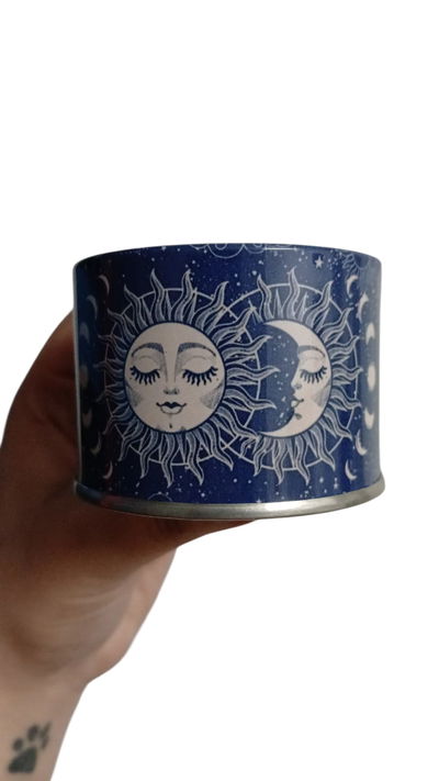 Lata SIN TAPA SOL Y LUNA AZUL