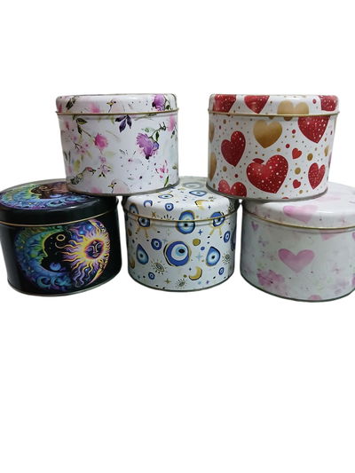 Pack 5 Latas estampadas 10x12 cm