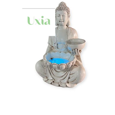Buda fuente de agua loto