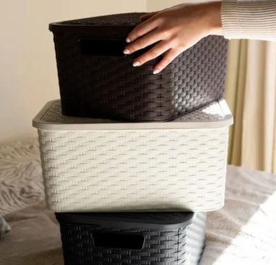 Cajas rattan grandes 
