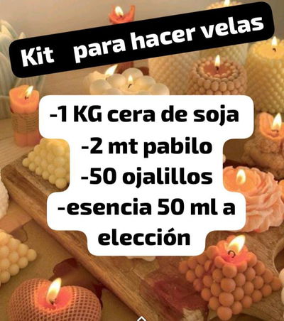 KIT 1 PARA REALIZAR VELAS 
