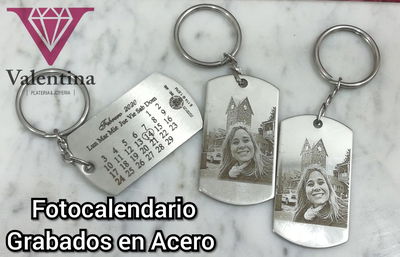 Fotocalendario Acero Quirúrgico llavero o cadena