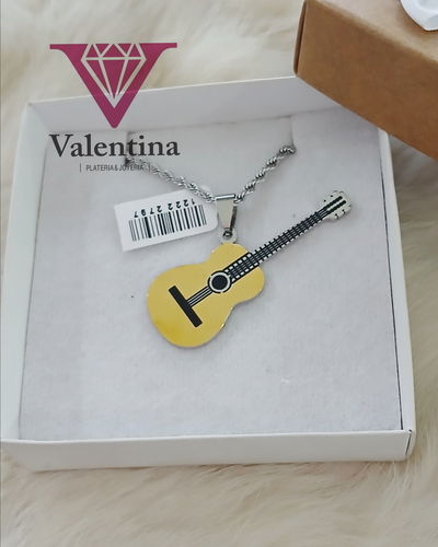 DIJE ACERO QUIRURGICO GUITARRA CRIOLLA 50MM