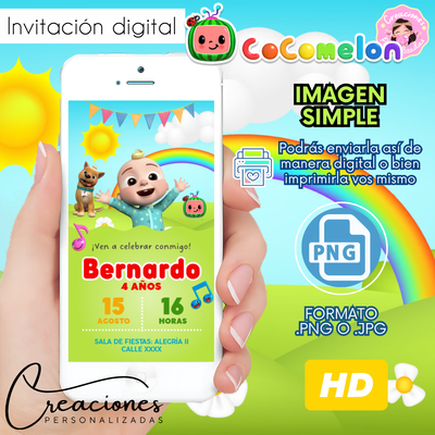 Cocomelon Invitación Digital Imagen fija