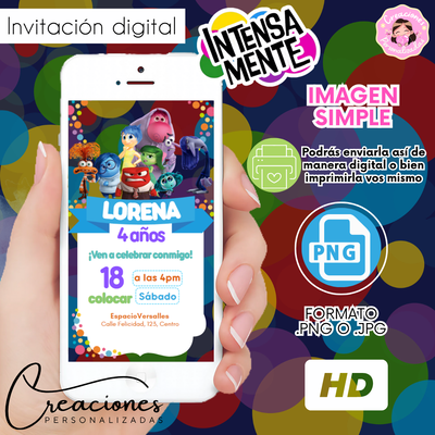 Intensamente Invitación Digital Imagen fija