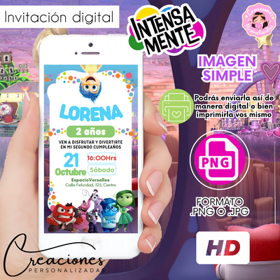 Intensamente Invitación Digital Imagen fija