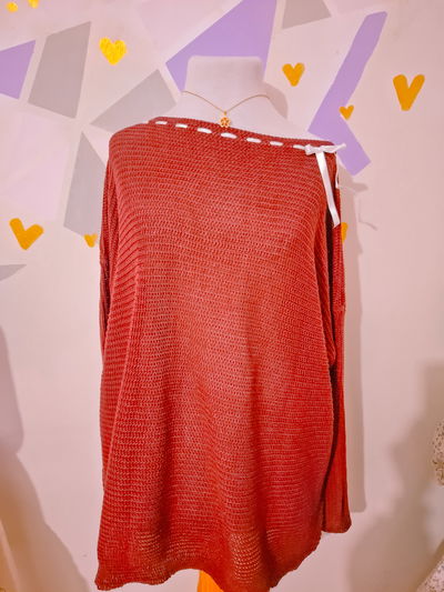 Sweater over🎀bordo