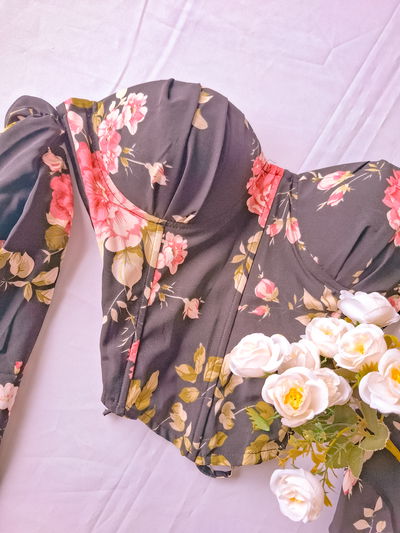 Corset negro manga larga✨️