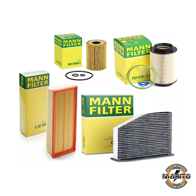 Kit de 4 filtros Mann Volkswagen