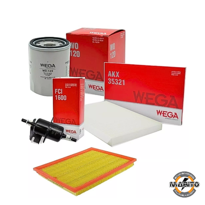 Kit de 4 filtros Wega Honda