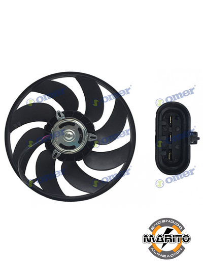 ELECTROVENTILADOR DE AIRE ACONDICIONADO Chevrolet Onix-Sonic-Spin-Cobalt EV-316
