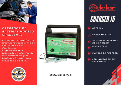 CARGADOR DE BATERIA MODELO CHARGER 15