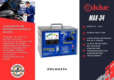 CARGADOR DE BATERIA MODELO MAX34